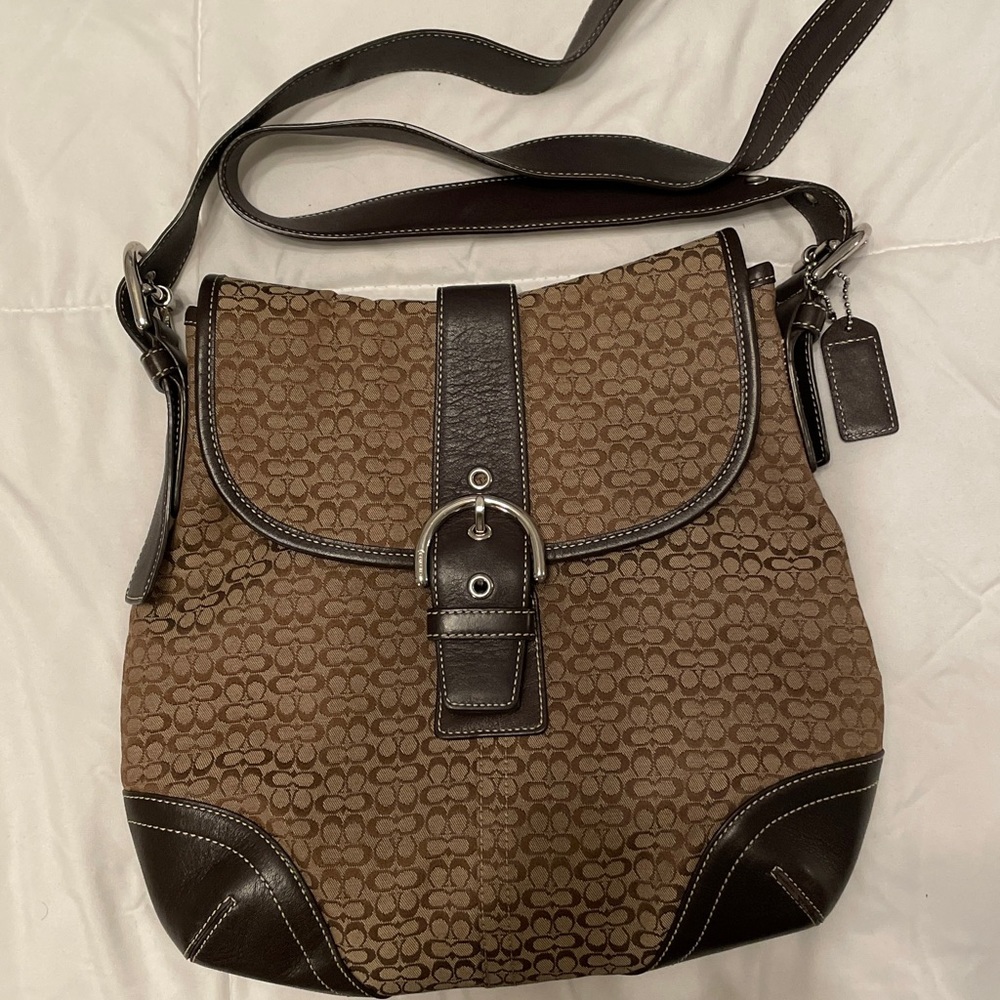 Coach brown crossbody bag